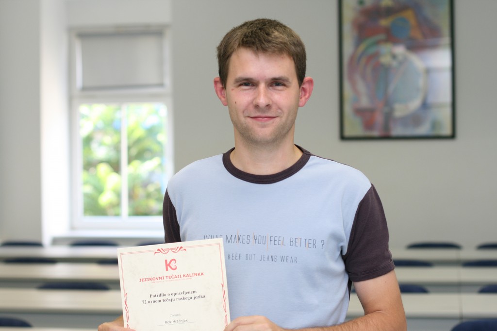 Prejem certifikata